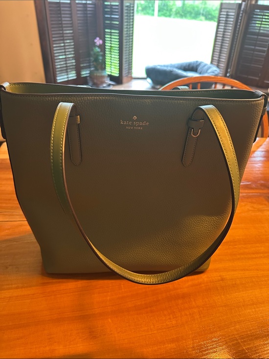 kate spade Handbags - kate spade Olive Green Pebbled Leather Tote